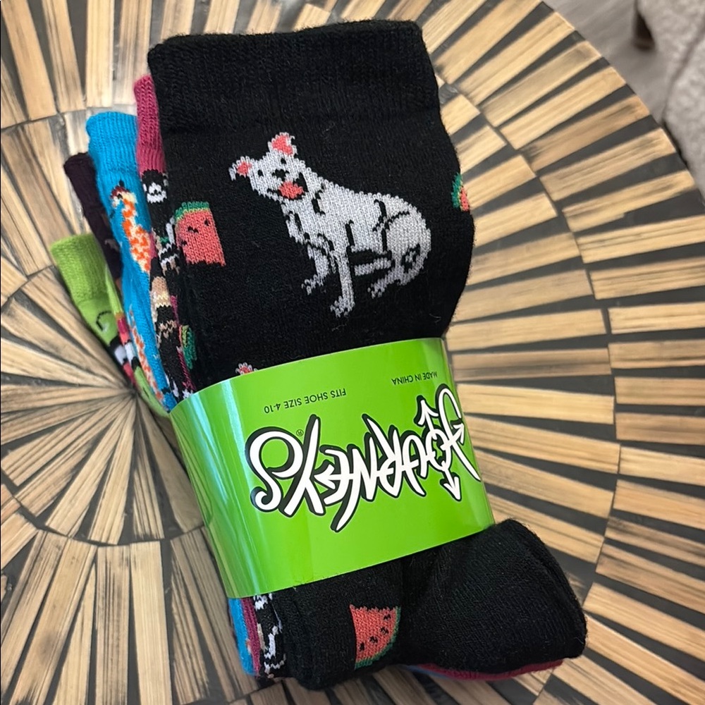 Journeys 👟 5 Pairs Animal Cute Print Graphic Socks